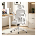 Chaise confortable reglable inclinable blanc