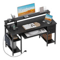 Bureau fonctionnel reglable electrique noir 50 x 120 x 75 centim