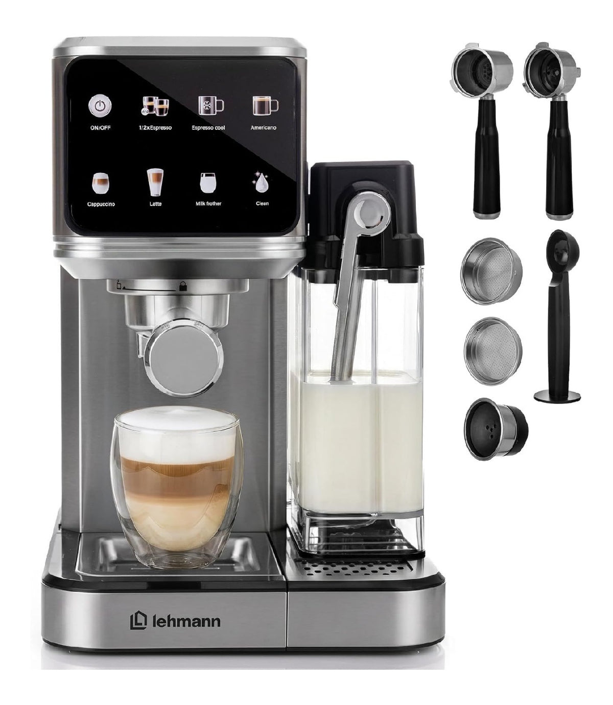 Machines expresso a vapeur noir 1 L