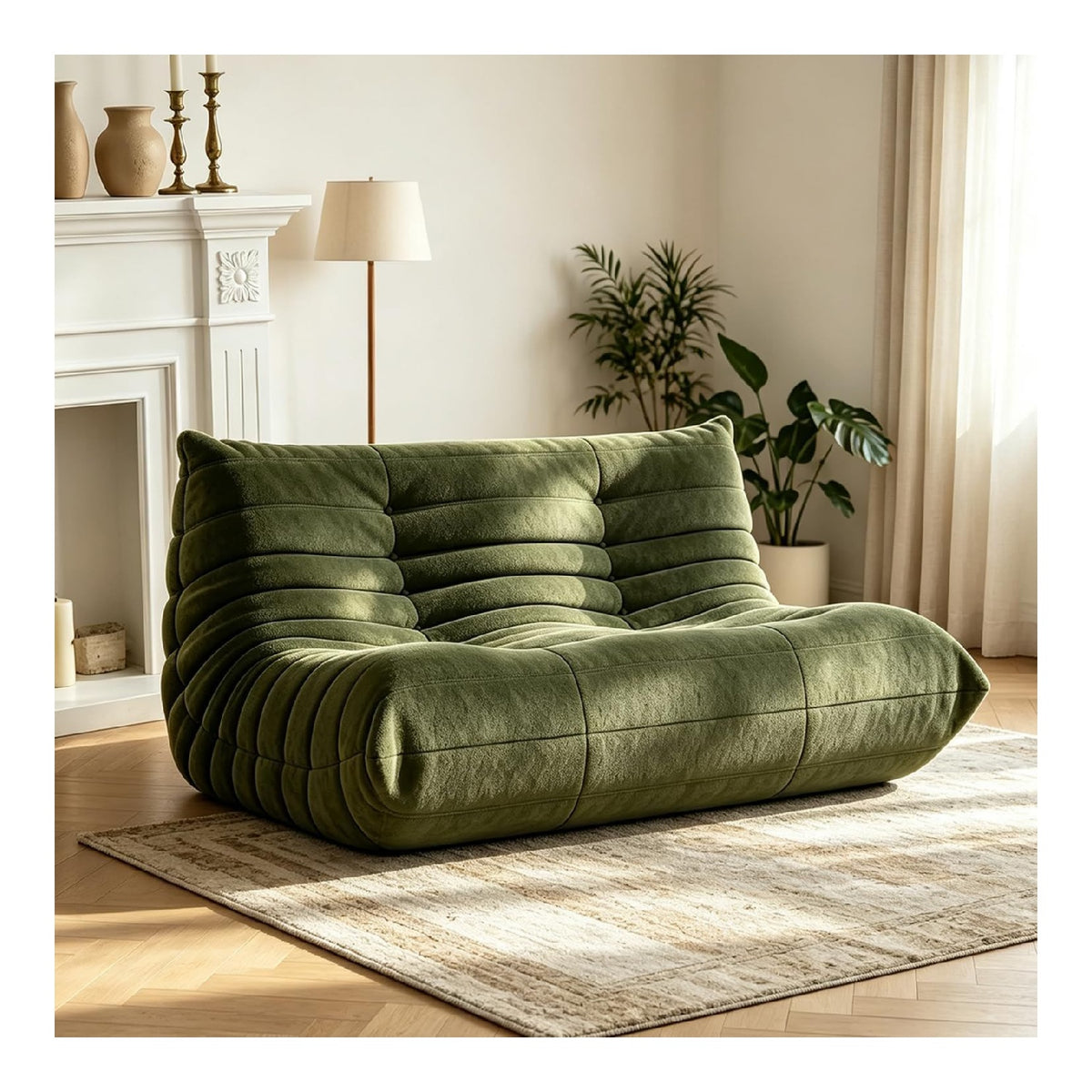 Fauteuils surdimensionnes vert