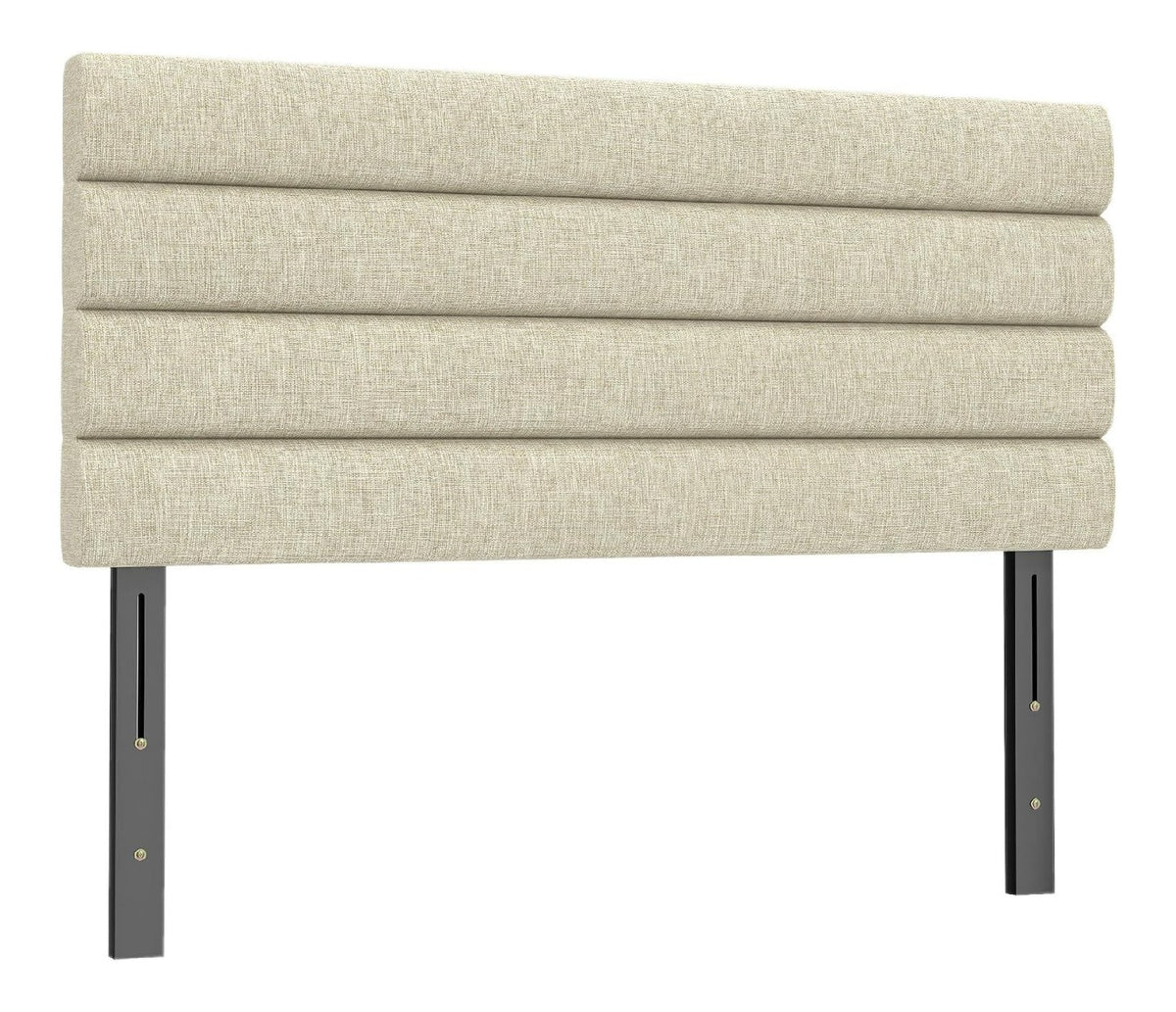 Tetes de lit reglable avec rangement ferme beige