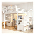 Lits reglable structure metal blanc