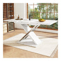 Tables structure metal blanc