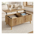Table basse reglable inclinable naturel