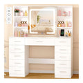 Coiffeuses reglable avec tiroirs blanc variante 1079