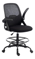 Chaise confortable reglable sur roulettes noir 59 x 65 x 124 centim