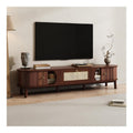 Banc TV avec tiroirs avec rangement ferme naturel 170x39.5x38 cm