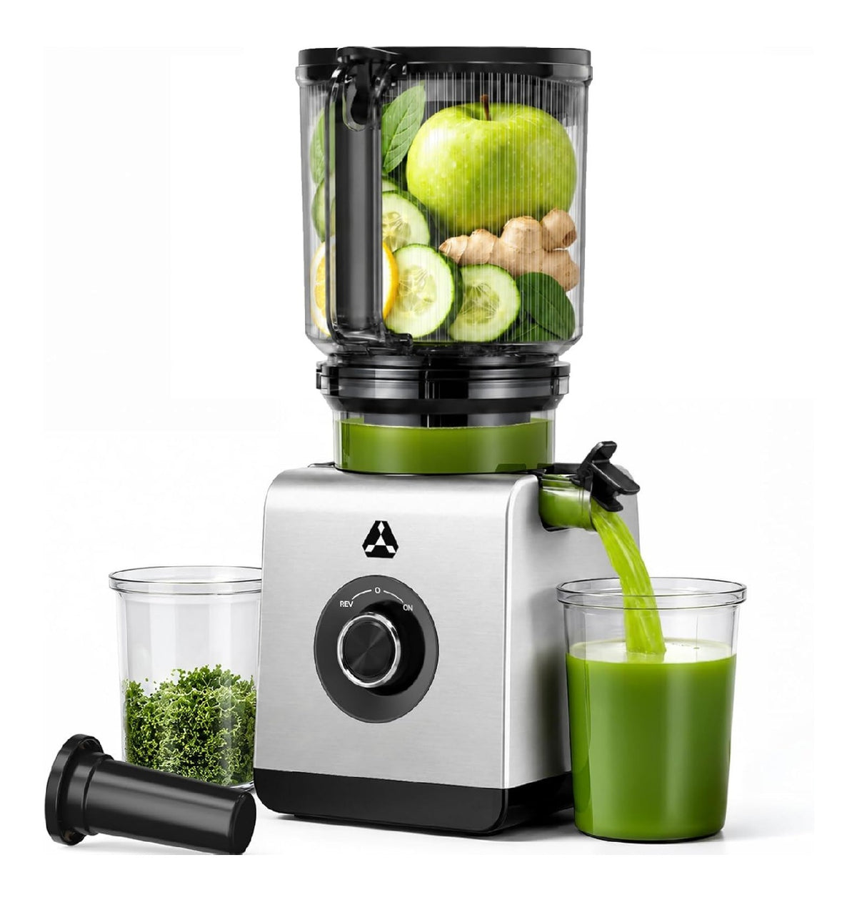 Extracteurs de jus a vis simple fonctionnement silencieux gris