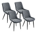 Chaise confortable reglable avec rangement ferme gris fonce 43 x 49 x 87 centim