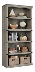 Bibliotheque reglable avec rangement ferme noir