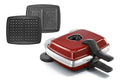 Machines a gaufres et croques rouge