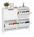 Range-chaussures inclinable blanc