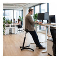 Tabourets reglable sur roulettes noir