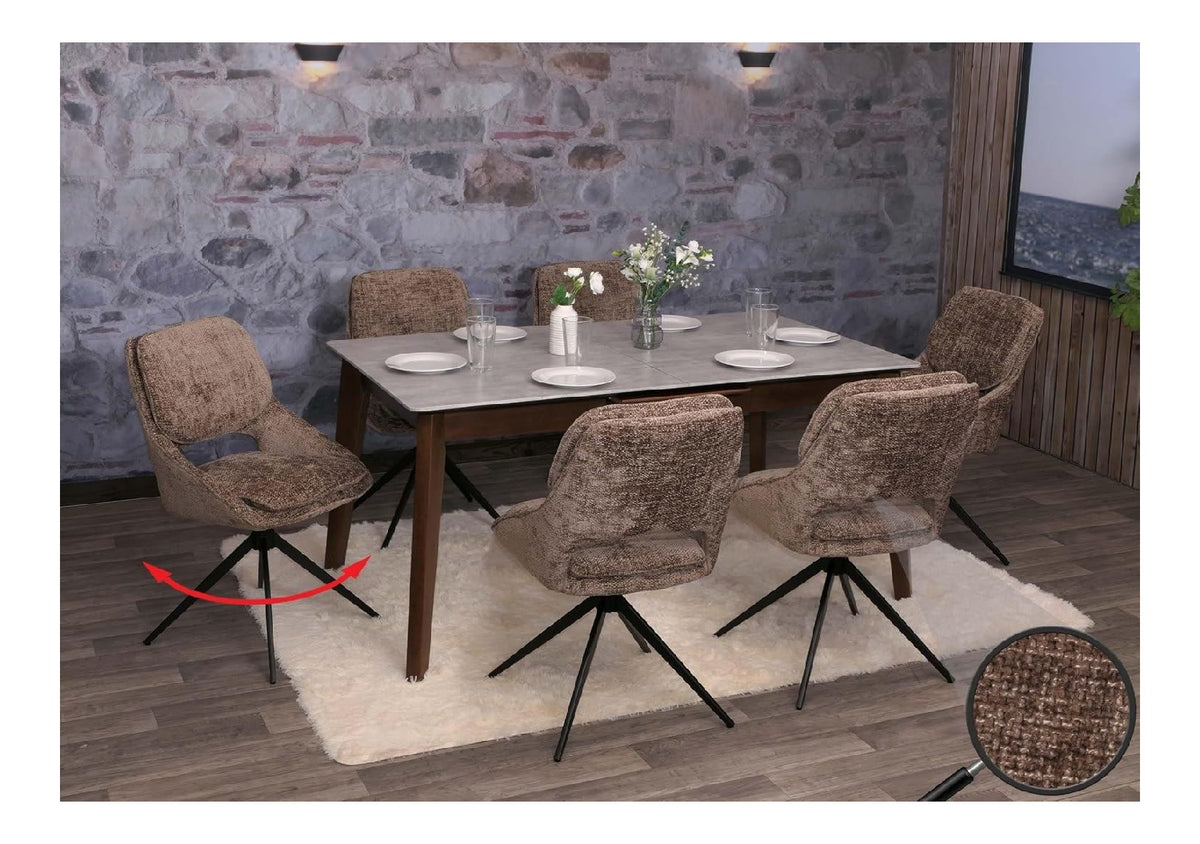 Chaise confortable reglable marron