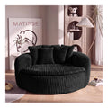 Canapes et divans revetement velours noir 133 x 145 x 59 centim