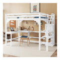 Lits avec rangement ferme finition bois blanc variante 85