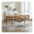 Chaise confortable avec rangement ferme finition bois naturel 59 x 47 x 81 centim