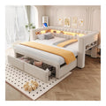 Lits reglable avec tiroirs beige
