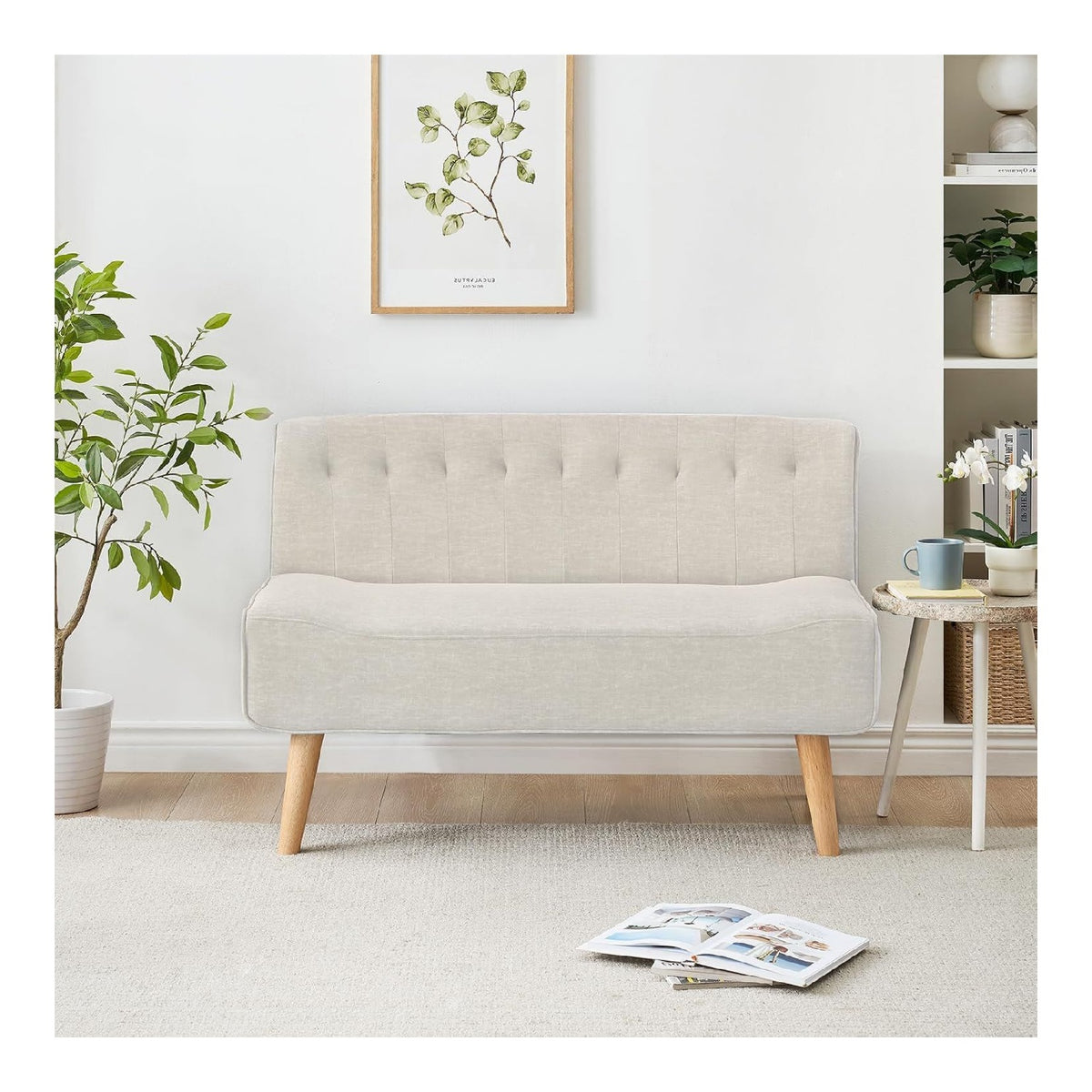 Canapes et divans finition bois beige