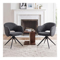 Chaise confortable structure metal gris fonce