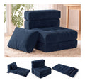 Fauteuils de sol avec rangement ferme pliable bleu