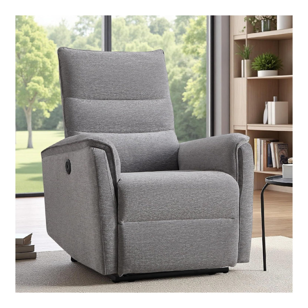 Fauteuils relaxants electrique avec rangement ferme gris clair