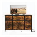 Commode de rangement avec tiroirs avec rangement ferme noir 121x39x70 cm