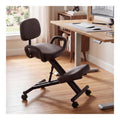 Tabourets reglable sur roulettes marron