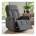 Fauteuils relaxants electrique avec rangement ferme gris fonce