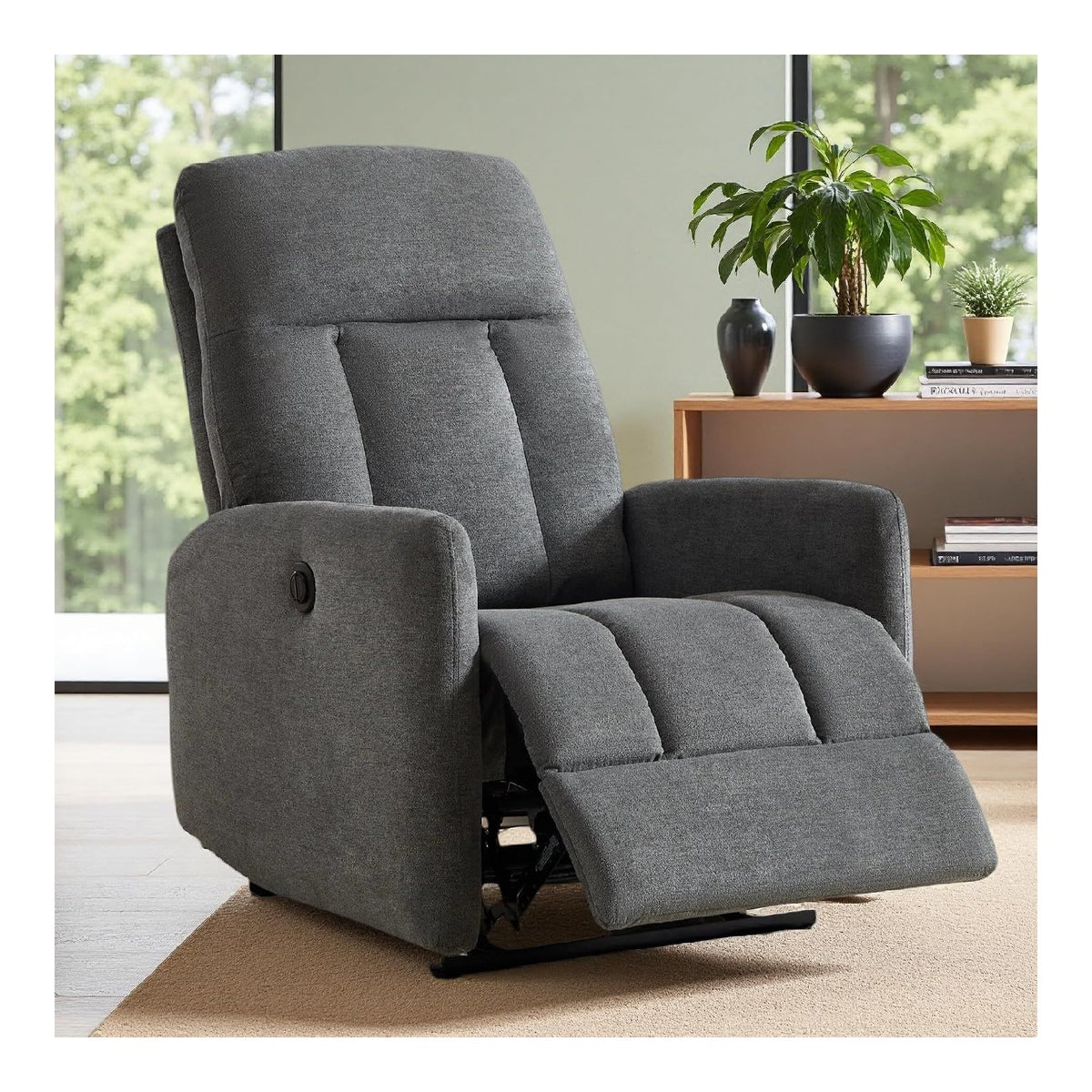 Fauteuils relaxants electrique avec rangement ferme gris fonce
