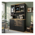 Buffets, credences et vaisseliers reglable electrique noir