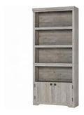 Etagere de rangement reglable avec rangement ferme naturel