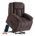 Fauteuils relaxants electrique avec rangement ferme marron