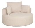 Fauteuil confortable avec rangement ferme creme