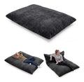 Fauteuils poire avec rangement ferme revetement velours gris