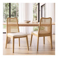 Chaise confortable inclinable finition bois blanc