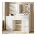 Coiffeuses reglable avec tiroirs blanc 110x40x139 cm