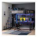 Cadres de lit structure metal chene