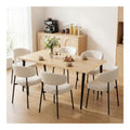 Tables finition bois structure metal chene 80 x 160 x 75 centim