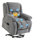 Fauteuils relaxants electrique avec rangement ferme gris