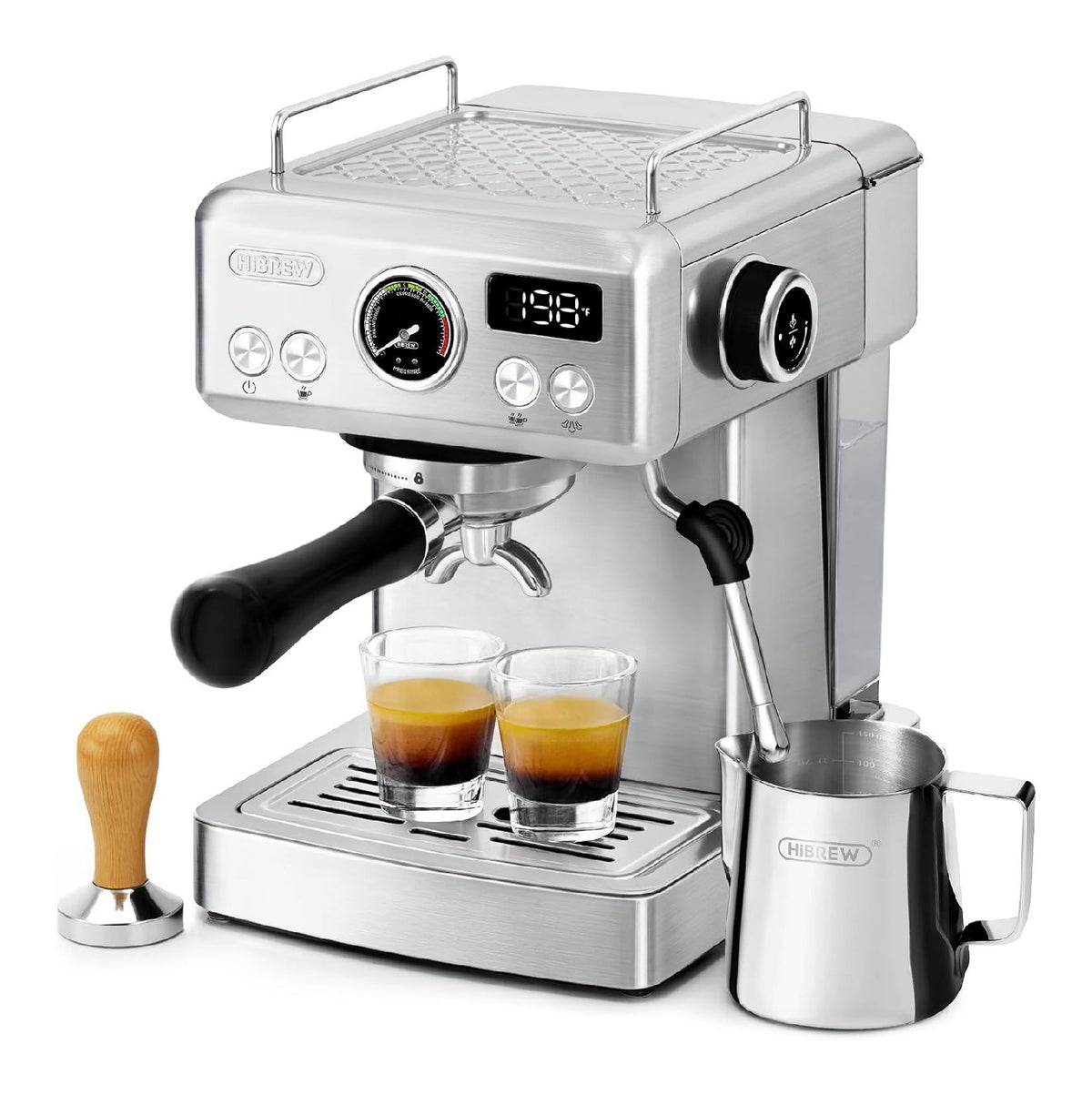 Machines expresso a vapeur avec programmes finition inox inox