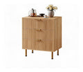 Commode de rangement avec tiroirs finition bois naturel