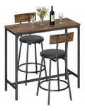 Ensembles pour bar avec rangement ferme structure metal marron