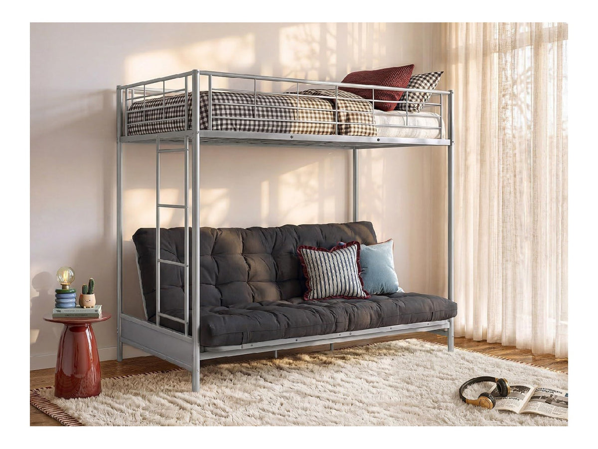 Lits avec rangement ferme structure metal noir