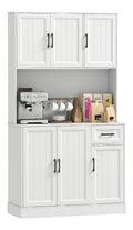 Buffets, credences et vaisseliers reglable avec tiroirs blanc 39,5 x 100 x 180,5 centim