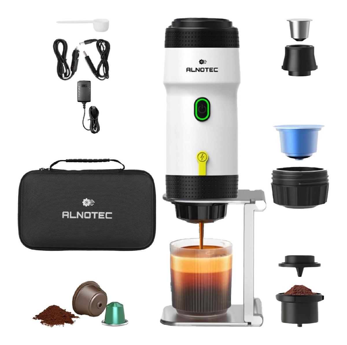 Cafetieres a capsules portable blanc