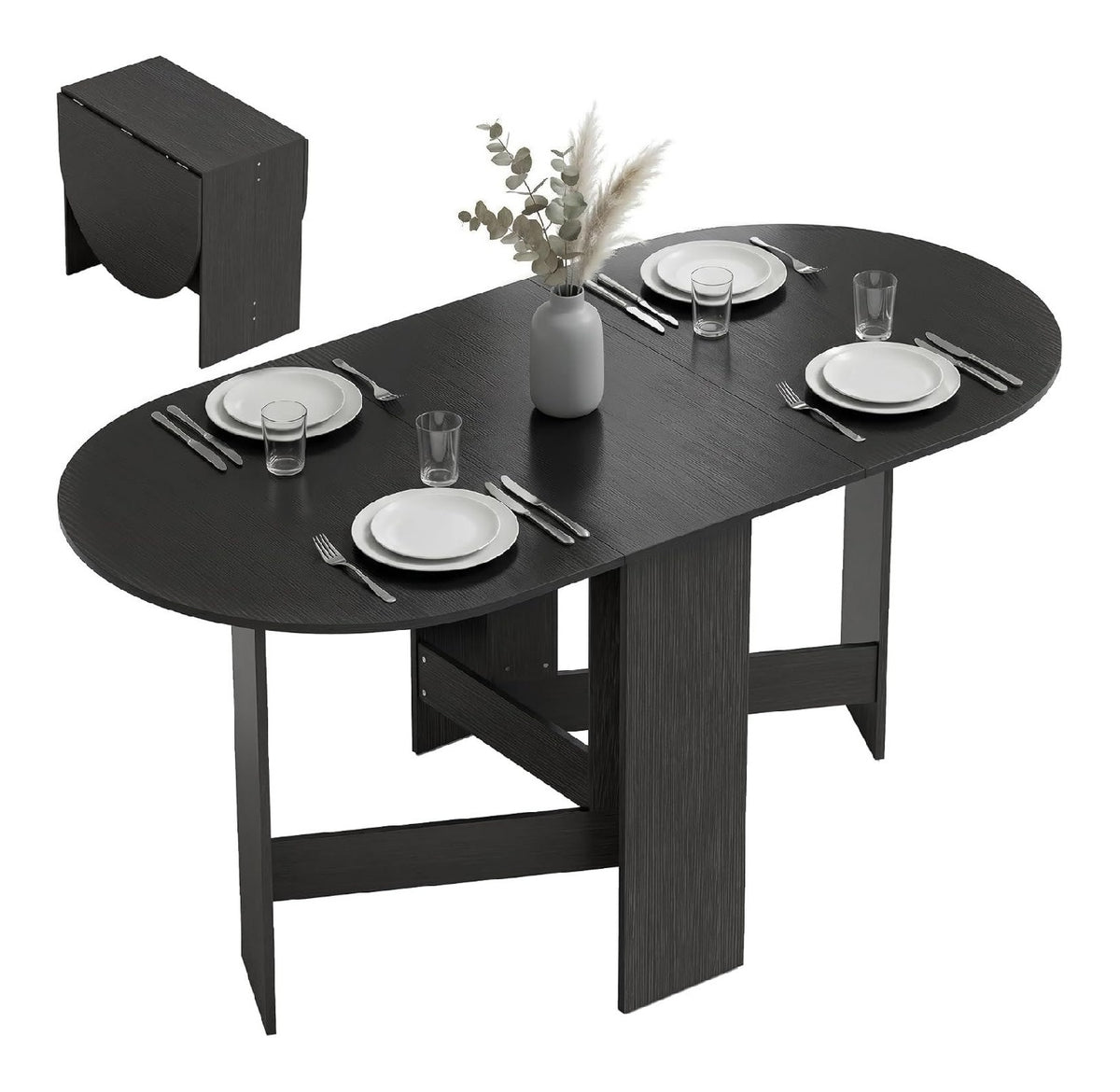 Tables finition bois noir