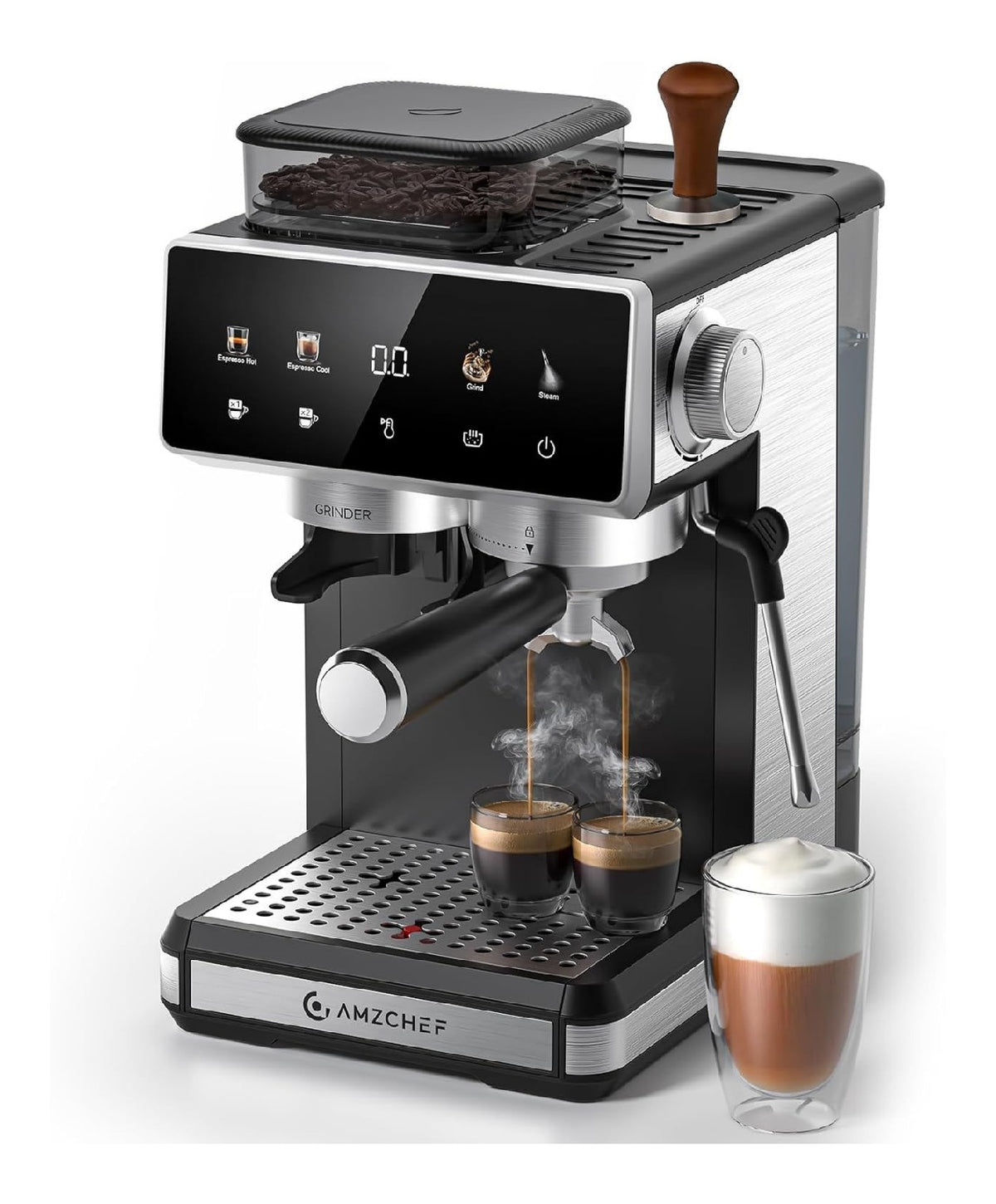 Machines expresso a vapeur compact noir variante 359