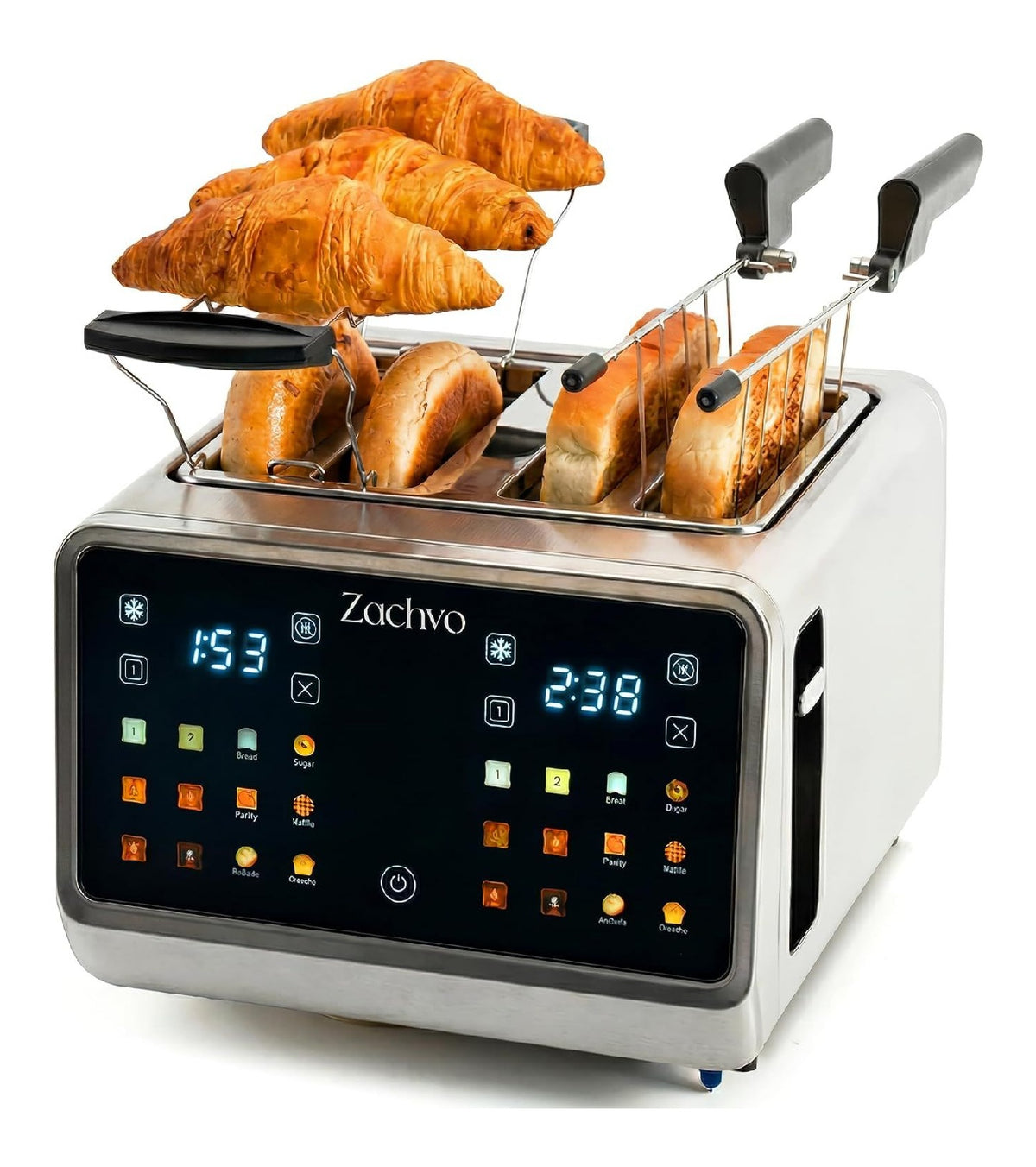 Appareils a sandwich et presses a panini avec programmes finition inox inox