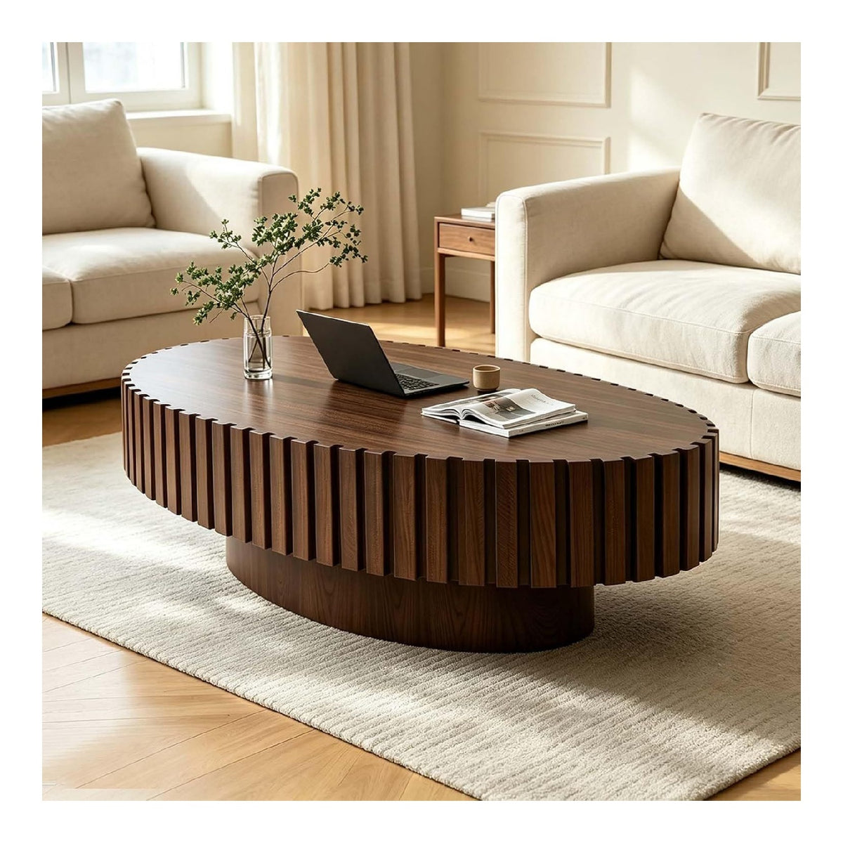 Table basse finition bois naturel